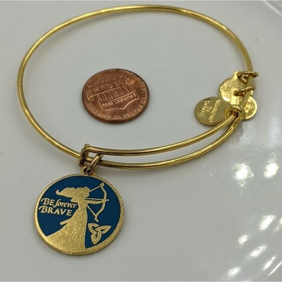 Alex and Ani Gold Disney Merida Be Brave Bracelet - Picture 4 of 6